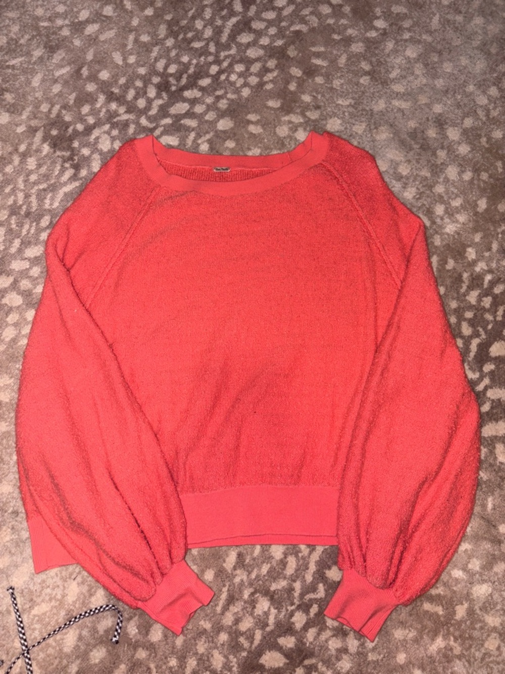Free People Women's Coral Crewneck Balloon-Sleeve Sweater - Picture 1 of 2